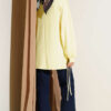 Crew Neck Side Tie Tunic Yellow - الصورة 3