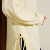Crew Neck Side Tie Tunic Yellow - الصورة 4