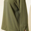 Ribbed Crew Neck Tunic with Slit Detail Khaki – Bild 4