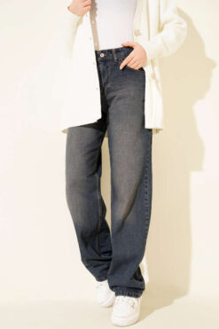 Alternative view of Wide Leg Denim Pants Brown