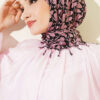 Beaded Detail Patterned Scarf Rose Dust - Imagen 2