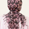 Beaded Detail Patterned Scarf Rose Dust - Imagen 3