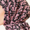 Beaded Detail Patterned Scarf Rose Dust - Imagen 4