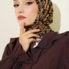 Beaded Detail Patterned Scarf Black - immagine 5