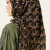 Beaded Detail Patterned Scarf Black - immagine 3