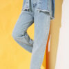 Straight Leg Light Blue Denim Jeans Light Blue - Afbeelding 2