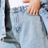 Straight Leg Light Blue Denim Jeans Light Blue - Afbeelding 4