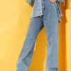 Straight Leg Light Blue Denim Jeans Blue – Bild 2