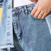 Straight Leg Light Blue Denim Jeans Blue – Bild 4