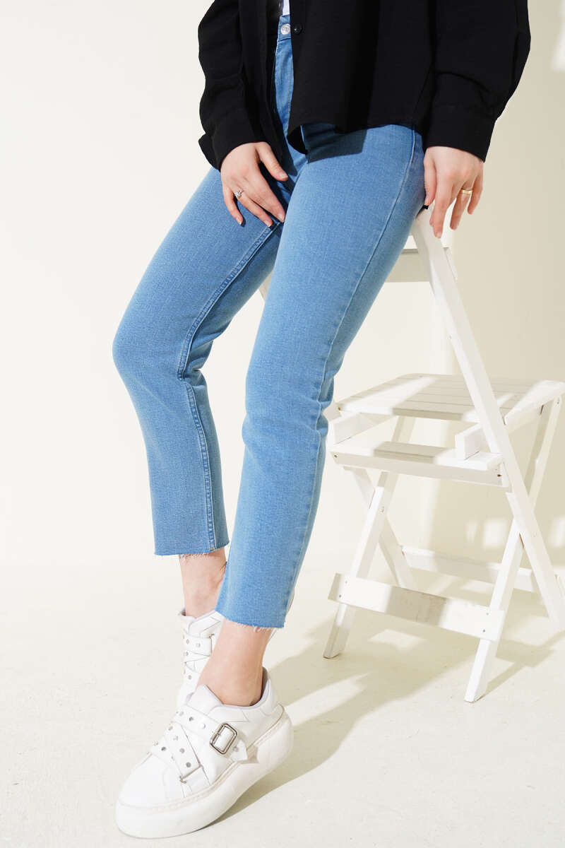 Distressed Skinny Jeans Light Blue - Imagen 5
