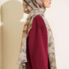 Botanical Floral Pattern Bamboo Shawl Hazel – Image 3