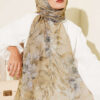 Botanical Floral Pattern Bamboo Shawl Sand Beige
