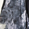 Botanical Floral Pattern Bamboo Shawl Black - Image 4