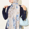 Botanical Floral Pattern Bamboo Shawl Stone