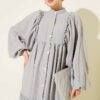 Button-Up Tiered Dress Grey – Bild 2