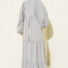 Button-Up Tiered Dress Grey – Bild 3
