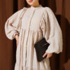 Button-Up Tiered Dress Stone - immagine 2