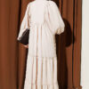 Button-Up Tiered Dress Stone - immagine 3