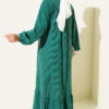 Button-Down Embroidered Detail Dress Green - immagine 3