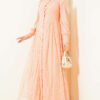 Brit Buttoned Lace Evening Dress Puppy Pink – Bild 2