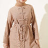 Brit Buttoned French Terry Two-Piece Set Beige - Image 2