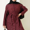 Brit Buttoned French Terry Two-Piece Set Burgundy - Imagen 2