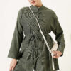 Brit Buttoned French Terry Two-Piece Set Khaki - Image 2