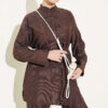 Brit Buttoned French Terry Two-Piece Set Brown - Image 2
