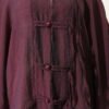 Brit Button Oversized Kimono Plum - Imagen 4