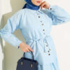 Gathered Detail Parachute Two-Piece Set Ice Blue - immagine 2