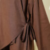 Crossed Tie-Front Two-Piece Set Brown - Imagen 4