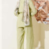 Cross Buttoned Belted Modal Two-Piece Set Hazel - Afbeelding 3