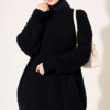 Cross-Fit Patterned Long Knit Tunic Dark Navy - Afbeelding 2
