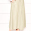 Sporty French Terry Two-Piece Set with Pocket Detail and Hem Edge Beige - Imagen 2