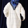 Buttoned French terry cardigan with pocket details Ecru - immagine 3