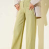 Pocket Wide Leg Trousers Leaf Green - Image 2