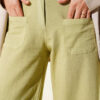 Pocket Wide Leg Trousers Leaf Green - Image 4