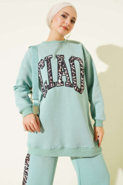 Alternative view of Ciao Leopard Printed Three-Piece Set Hazel