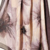 Floral Patterned Bamboo Knit Shawl Dark Brown - Image 4
