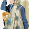 Floral Patterned Bamboo Knit Shawl Hazel - Image 2