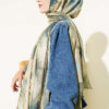Floral Patterned Bamboo Knit Shawl Hazel - Image 3