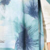Floral Patterned Bamboo Knit Shawl Mint - Image 4