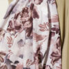 Floral Pattern Detailed Bamboo Crinkle Scarf Grey - Imagen 4