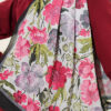 Floral Italian Chiffon Scarf Black - immagine 4
