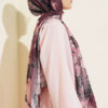 Floral Liva Crush Modal Scarf Brown - immagine 3