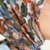 Floral Patterned Soft Scarf Sand Beige - Image 4