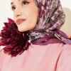 Floral Patterned Soft Scarf Magenta - Image 2