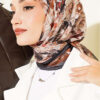 Floral Patterned Soft Scarf Black - Imagen 2