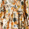 Floral Detail Linen Dress Mustard - الصورة 4