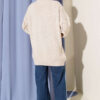Floral Diamond Pattern Knit Cardigan Beige - Image 3